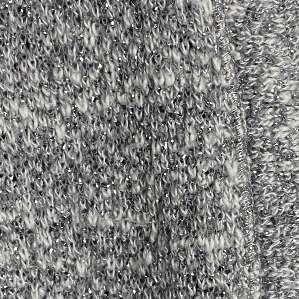 Splendid Silver Metallic Open Front Cardigan - image 3